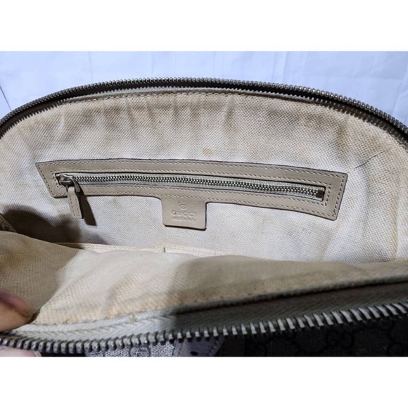 Authentic GUCCI GG Supreme Monogram Margaux Calfskin Small Nice Top Handle Dome - Picture 14 of 16